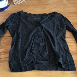 Grey cropped cardigan